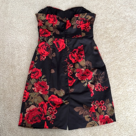 Vintage Guess Floral Strapless Dress - Picture 2 of 3